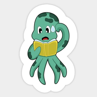 Octopus Nerd Book Sticker